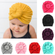 2019 Baby cotton blends Headband Soft Rabbit Bowknot Turban Hair Bands for Children Girls Elastic Headwrap Children Baby Turban