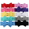 2019 New Cotton Elastic Newborn Baby Girls Solid Color Headband Bowknot Hair Band Children Infant Headband bandeau bebe