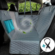 Cão capa de assento do carro vista malha à prova dwaterproof água pet carrier carro traseiro do assento esteira hammock coxim protector com zíper e bolsos